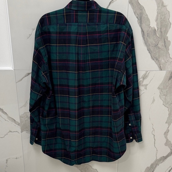Vintage Polo Ralph Lauren Blake Dog Tartan Plaid Button Down Oxford - Picture 5 of 5